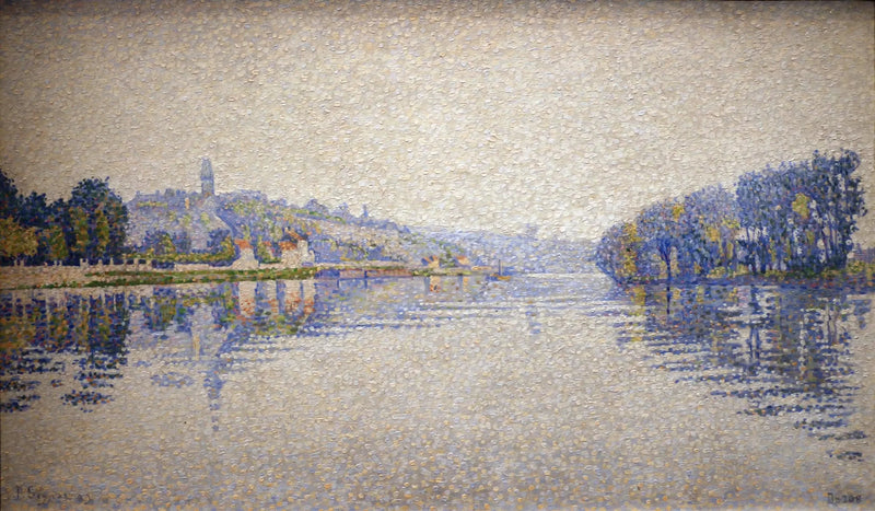 Берега реки, Сена в Эрбле - Поль Синьяк