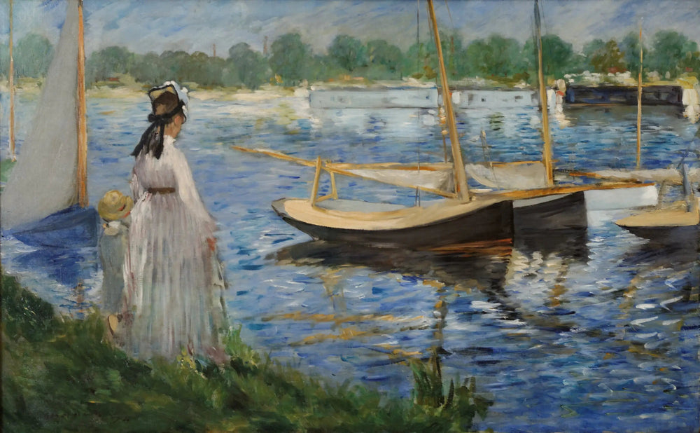Bords de Seine à Argenteuil - Édouard Manet image 1 reproduction d’œuvre d’art à l’huile