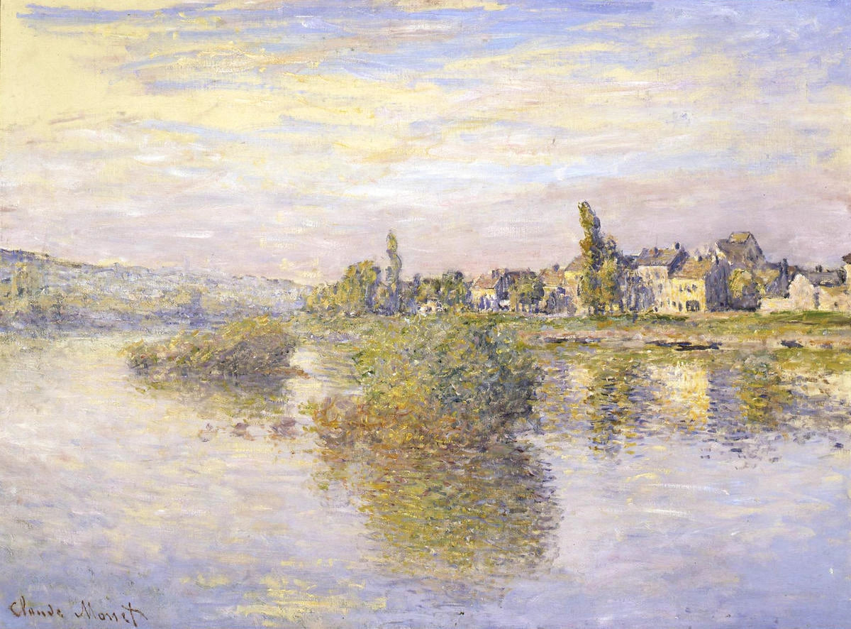 Bords de la Seine à Lavacourt W538 par Claude Monet, The Frick Pittsburgh