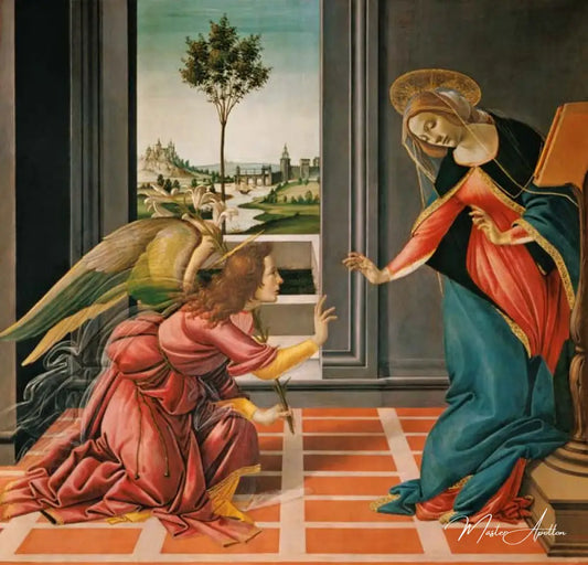 Botticelli Annonciation c.1489 - Sandro Botticelli - Reproductions de tableaux et peintures haut de gamme