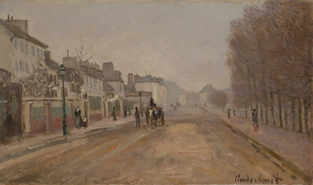 Boulevard Héloise, Argenteuil - Claude Monet image 1 copie de tableau peinte à la main