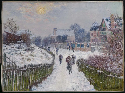 Reproduction du tableau « Boulevard Saint-Denis, Argenteuil, en hiver - Claude Monet » par Alpha Reproduction en peinture à l’huile