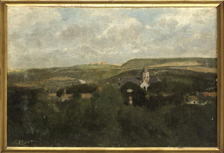 Boulogne-sur-Mer un coin de la ville - Jean-Baptiste Camille Corot - Alpha Reproduction