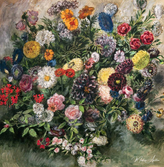 Bouquet de fleurs - Eugène Delacroix - Reproductions de tableaux et peintures haut de gamme