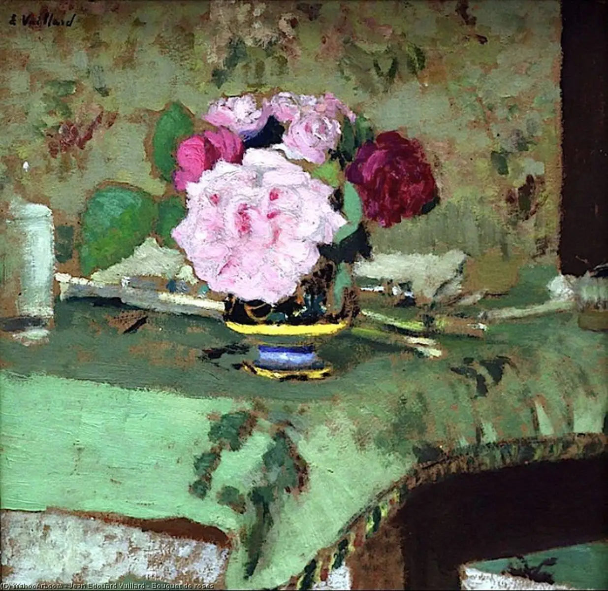 Bouquet de roses - Édouard Vuillard - Alpha Reproduction