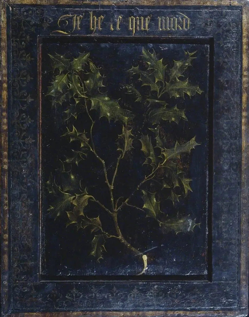 Ветвь падуба (на обратной стороне) - Rogier van der Weyden