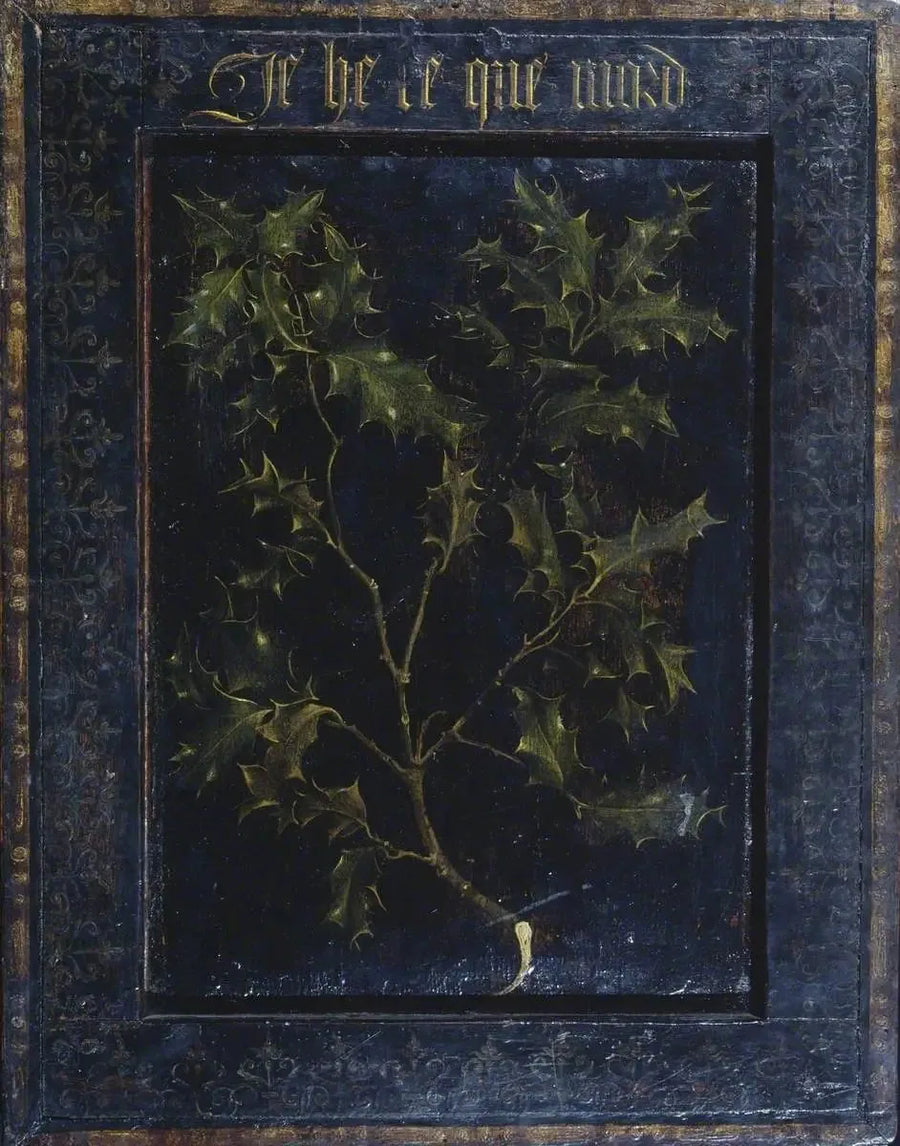 Ветвь падуба (на обратной стороне) - Rogier van der Weyden