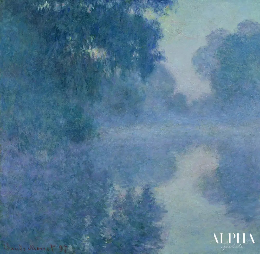 Bras de Seine, près de Giverny, soleil levant - Claude Monet - Reproductions de tableaux et peintures haut de gamme