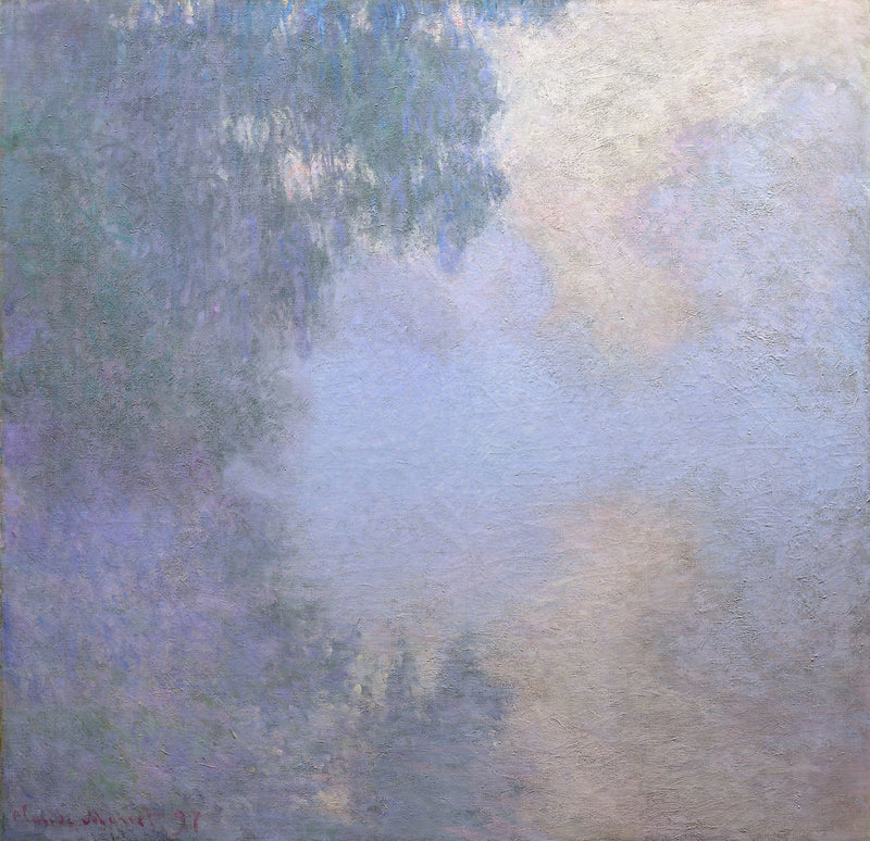 Бра-де-Сен возле Живерни, туман, Чикаго W1475 - Клод Моне