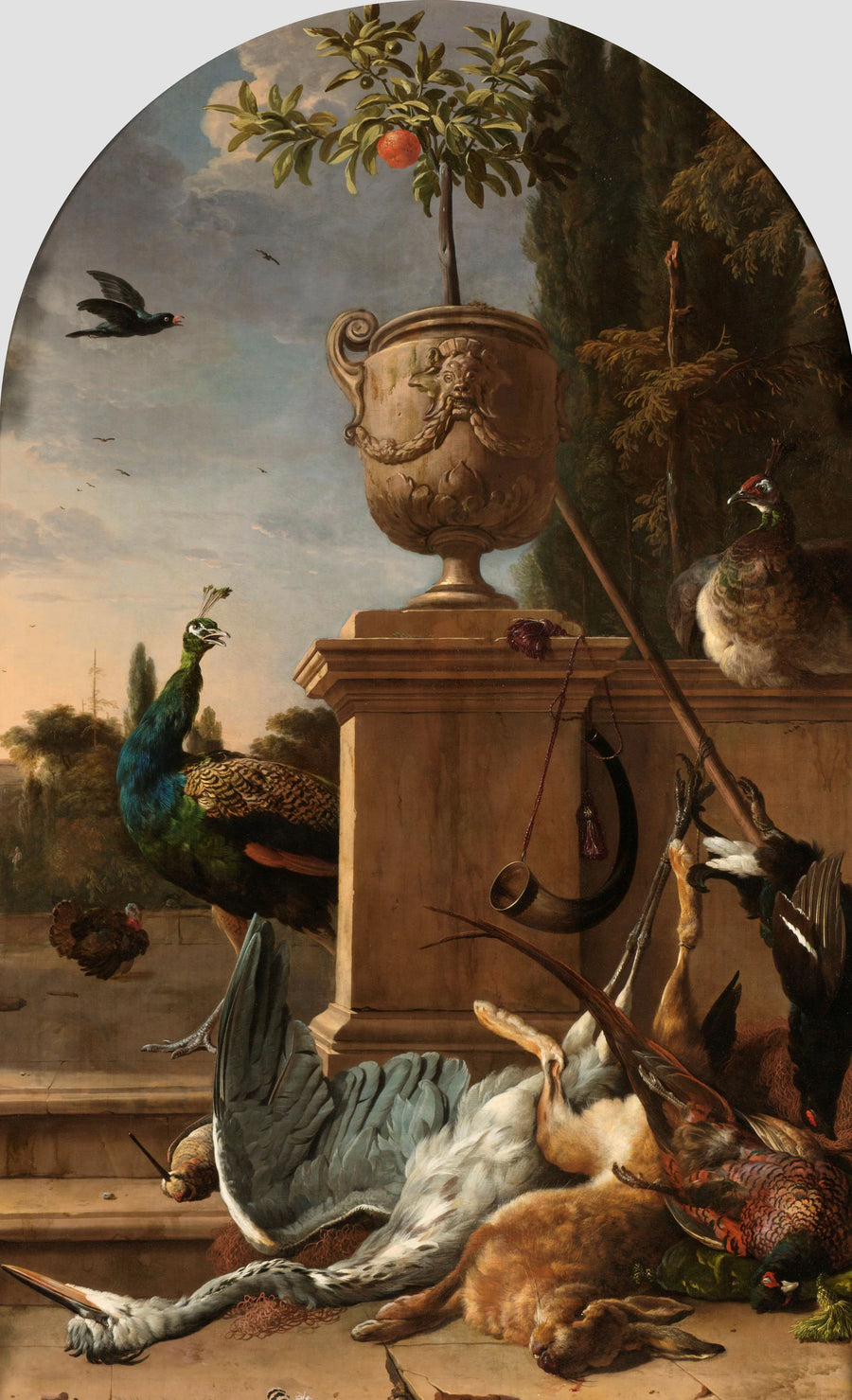 Butin de chasse à un atterrissage - Melchior de Hondecoeter