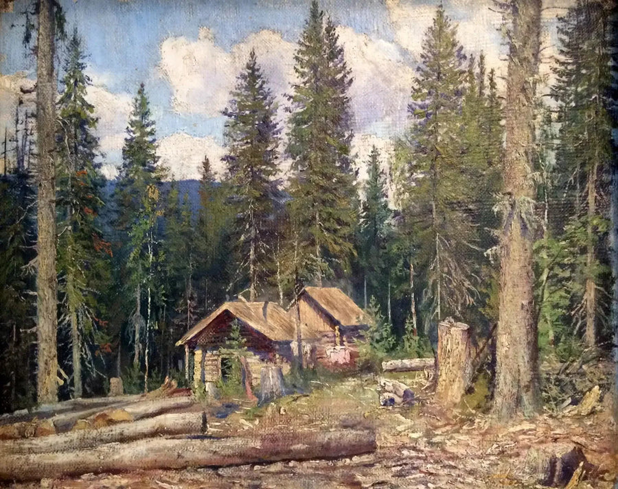 Хижина в лесу - Иван Чичкин