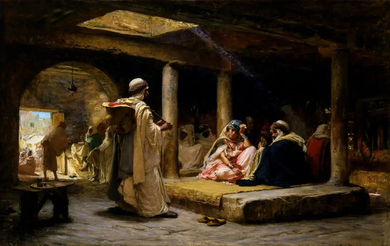 Кафе в Бискра, Алжир - Фредерик Артур Бриджман