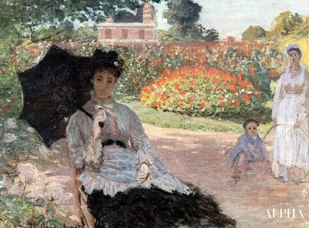 Camille au jardin avec Jean - Claude Monet - Reproductions de tableaux et peintures haut de gamme