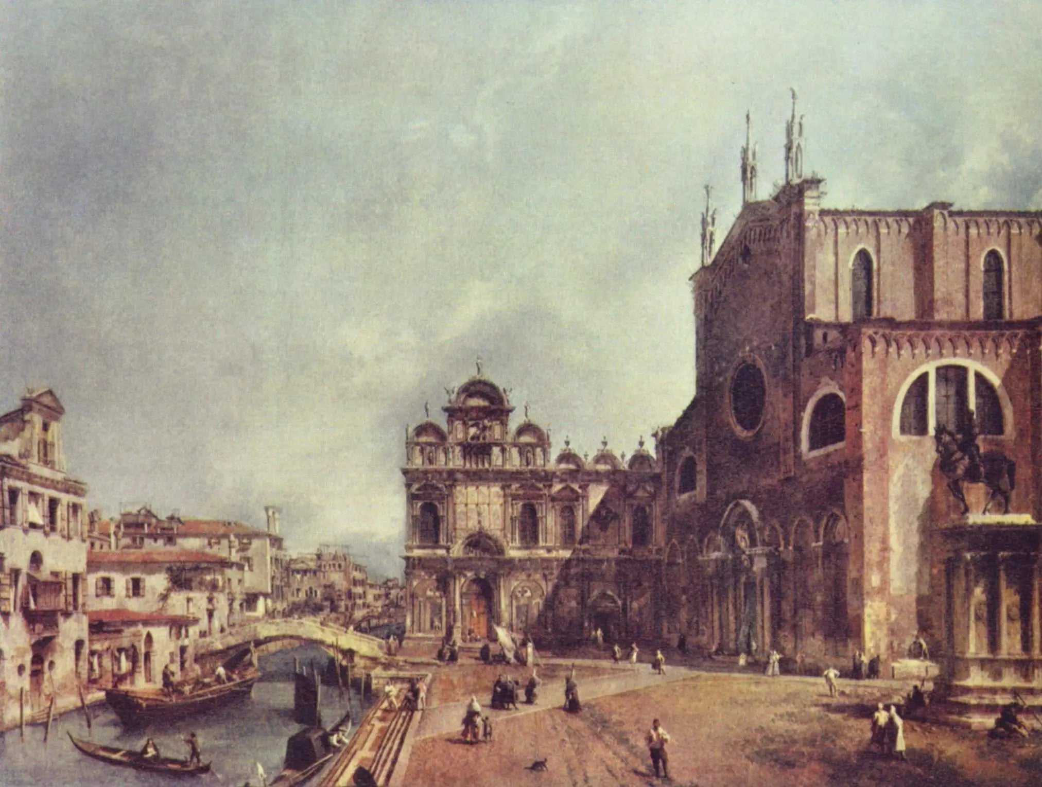 Campo Santi Giovanni e Paolo et Scuola Grande du San Marco - Canaletto - Alpha Reproduction
