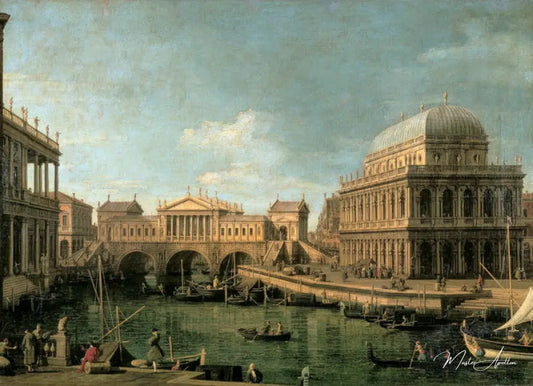 Canaletto / San Giacometto, Venice - Giovanni Antonio Canal - Reproductions de tableaux et peintures haut de gamme