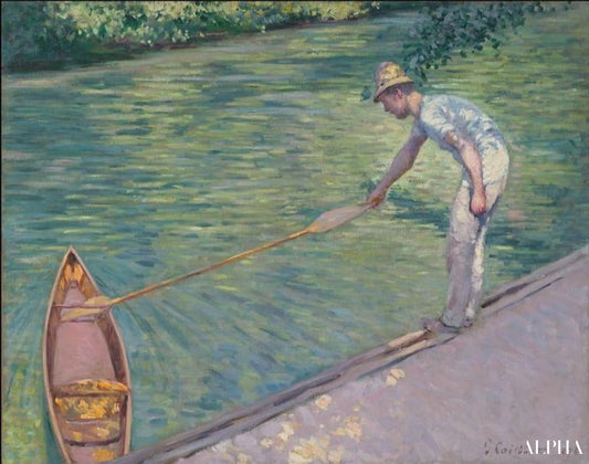 Canotier ramenant sa périssoire - Caillebotte - Reproductions de tableaux et peintures haut de gamme