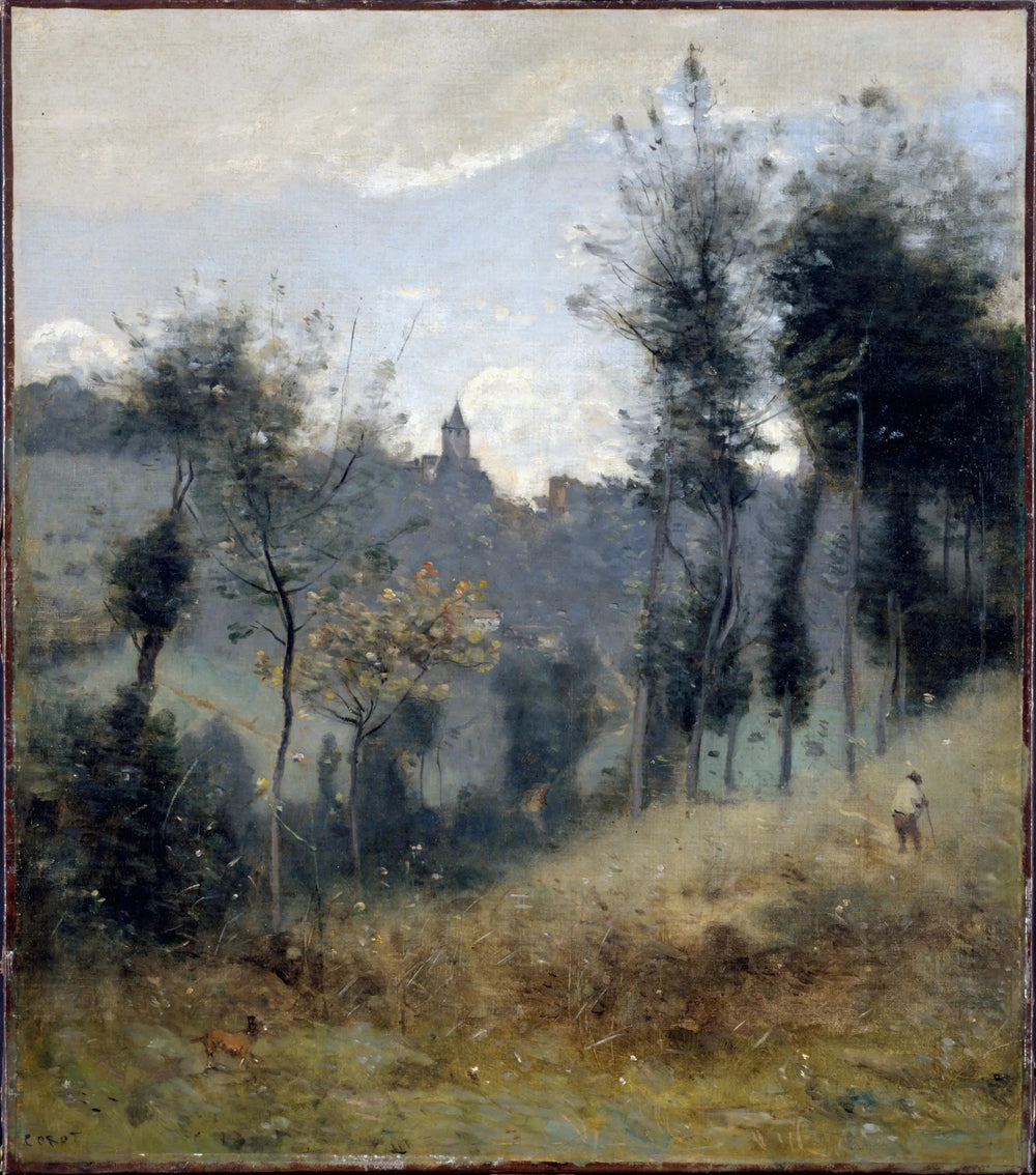 Canteleu - Jean-Baptiste Camille Corot image 1 tableau peint à l’huile sur toile