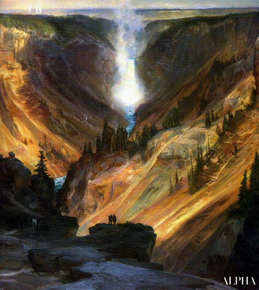 Canyon de Yellowstone - Thomas Moran - Reproductions de tableaux et peintures haut de gamme