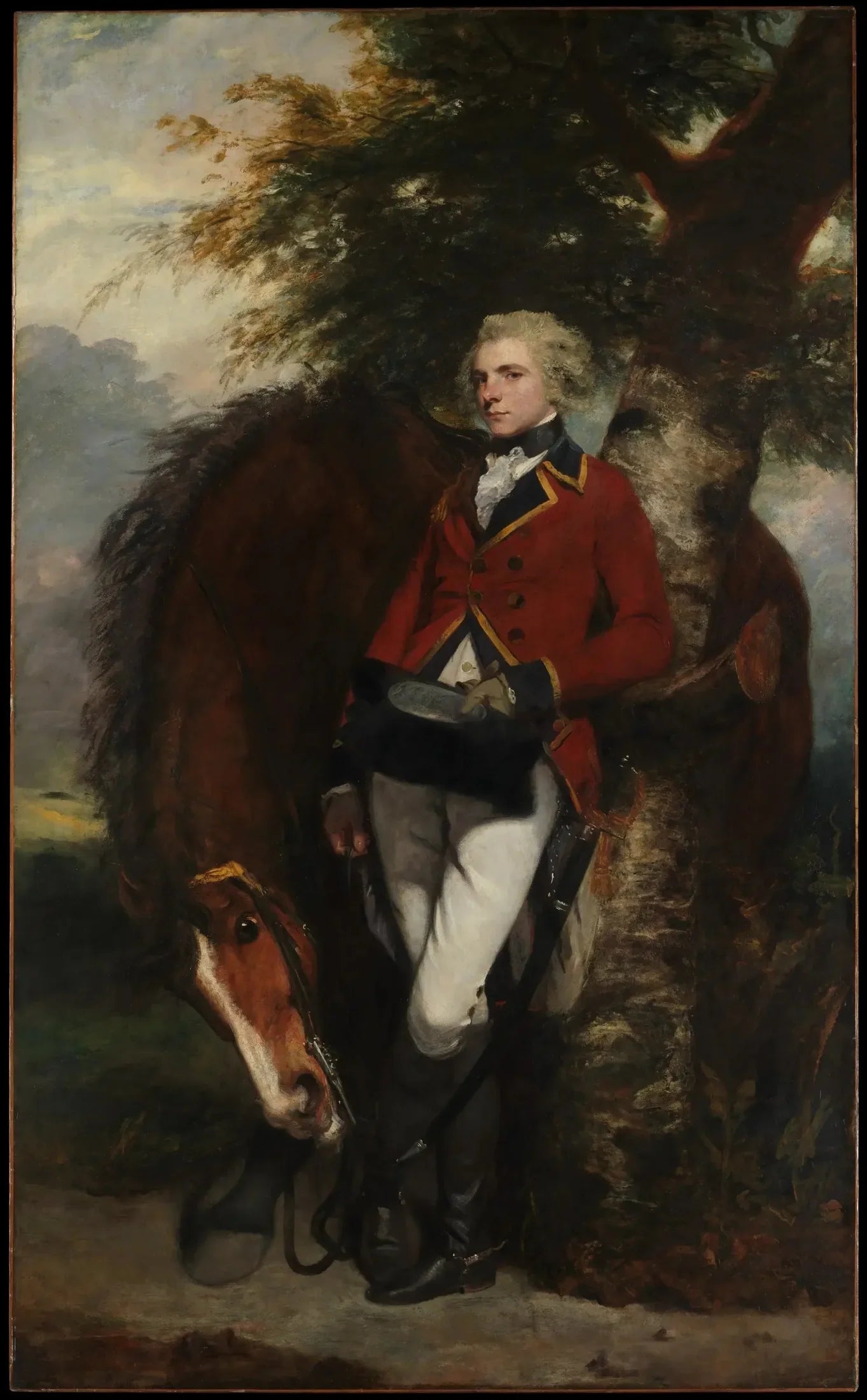 Capitaine George K. H. Coussmaker - Joshua Reynolds image 1 copie de tableau peinte à la main