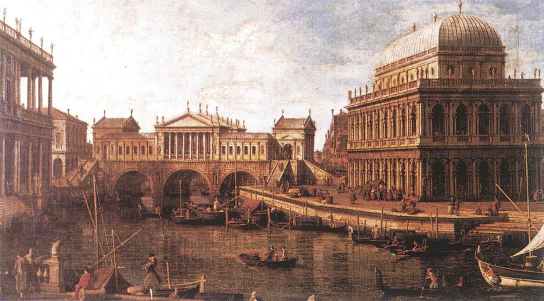Caprice avec édifices palladiens - Canaletto - Alpha Reproduction