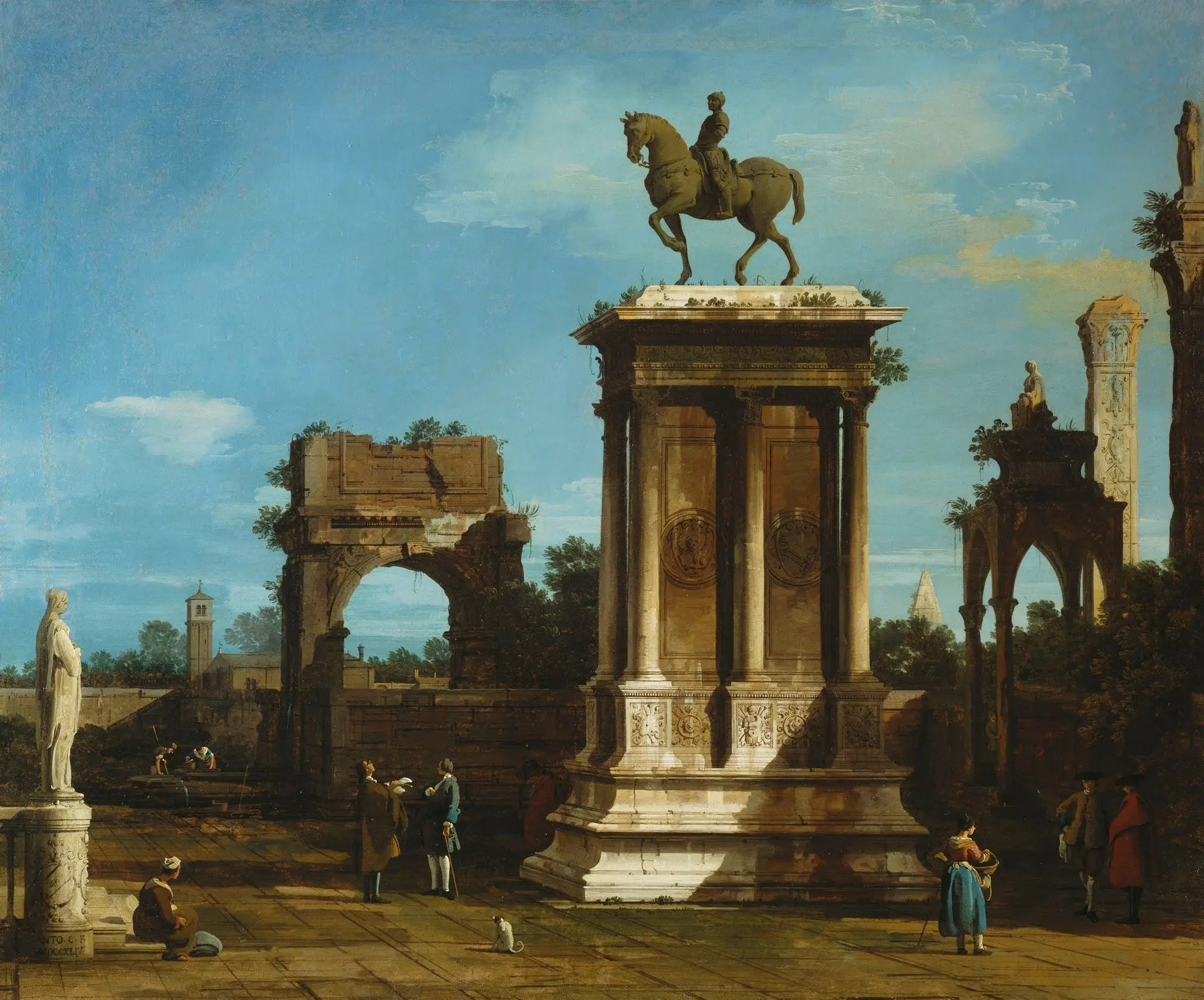 Caprice du monument Colleoni - Canaletto - Alpha Reproduction