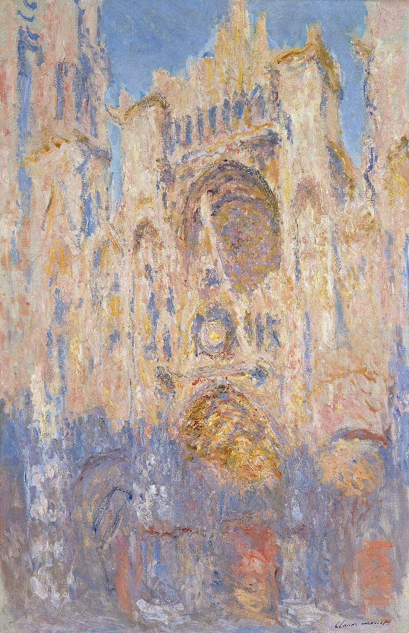 Руанский собор, эффект солнца, конец дня W1327 - Клод Моне