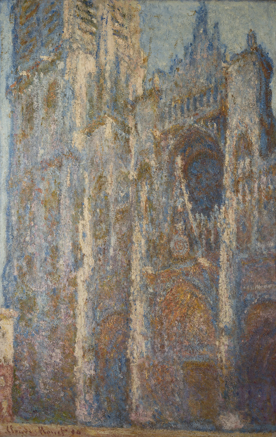 Собор Руана, портал и башня Альбан, полдень - Клод Моне
