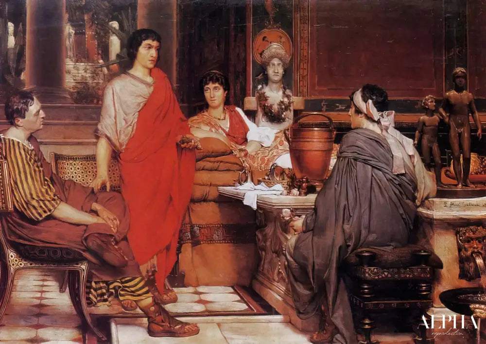 Catulle près de Lesbia - Lawrence Alma-Tadema Reproductions de tableaux à la peinture à l’huile