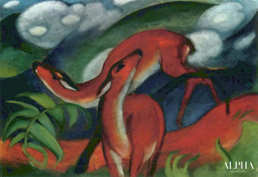 Cerf rouge II - Franz Marc - Reproductions de tableaux et peintures haut de gamme