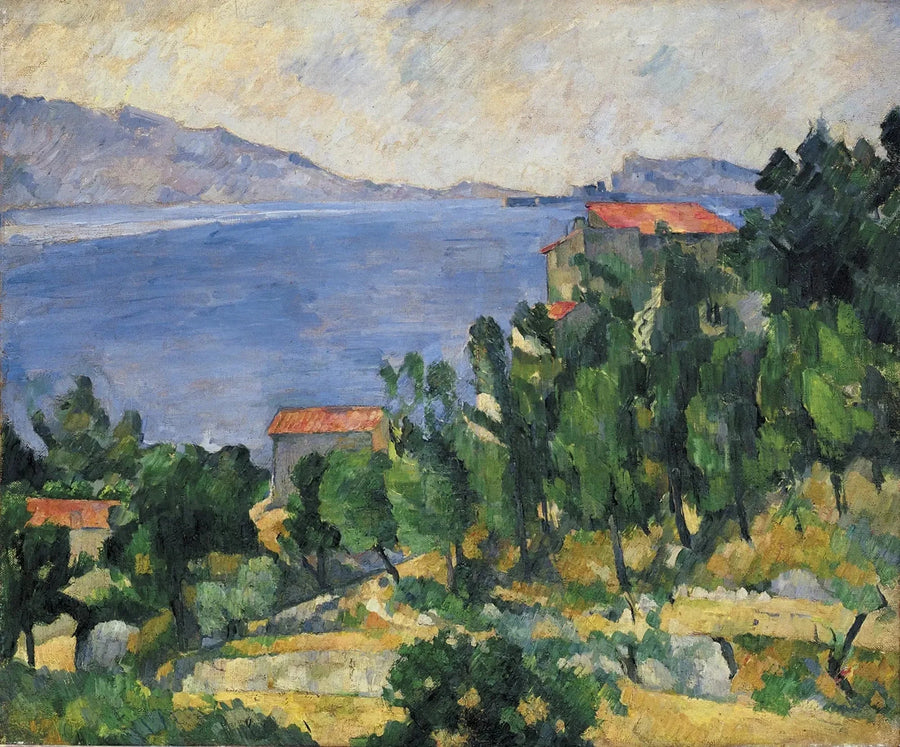 Вид на залив Эстак с востока - Поль Сезанн