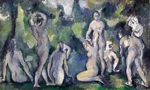 Groupe de baigneuses vers 1895 Paul Cézanne Ordrupgaard 234 WH – reproduction peinture à l’huile sur toile