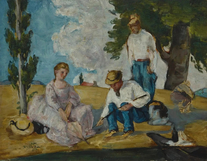 Рыбацкая вечеринка, 1873-1874 - Paul Cézanne