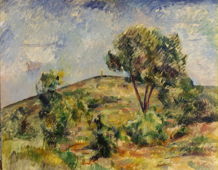 Пейзаж рядом с Эксом с башней Цезаря - Поль Сезанн