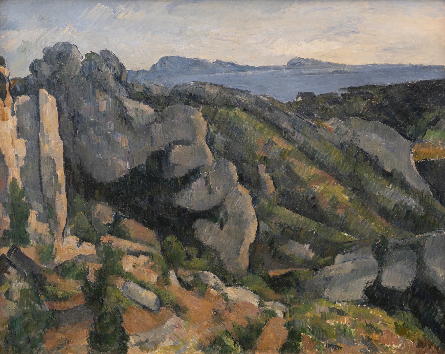 Rochers à l’Estaque 1882–1885 Paul Cézanne MASP 00087 – reproduction peinture à l’huile sur toile