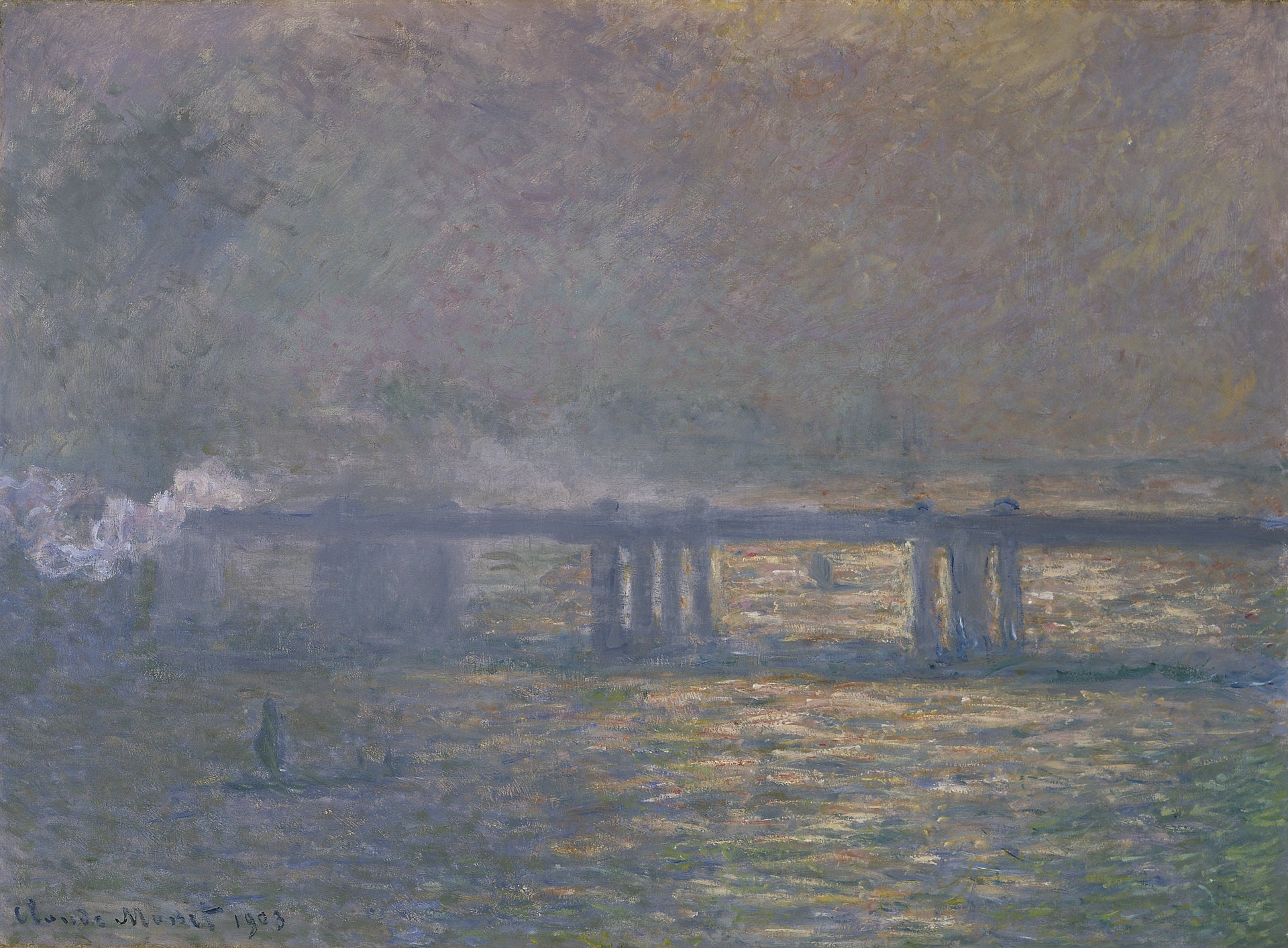 Charing Cross Bridge de Claude Monet, 1903 – Saint Louis Art Museum, Wildenstein 1548