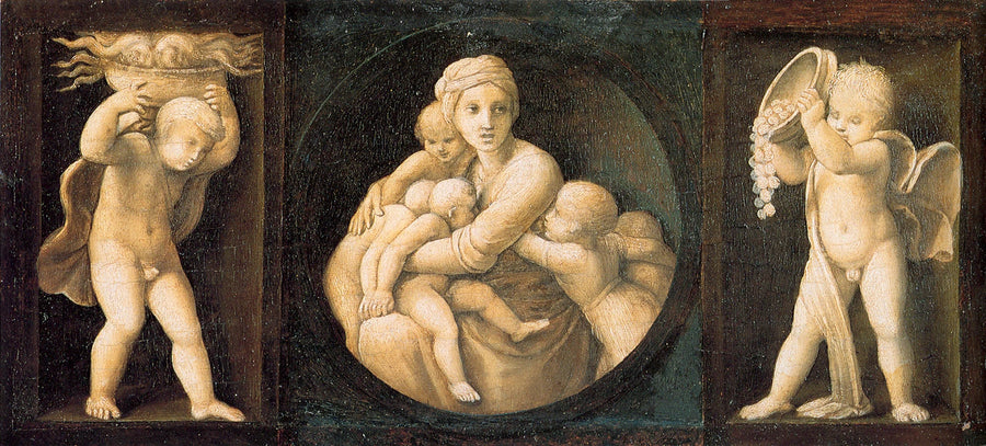 La Charité, 1507 – Raphaël, prédelle Baglioni