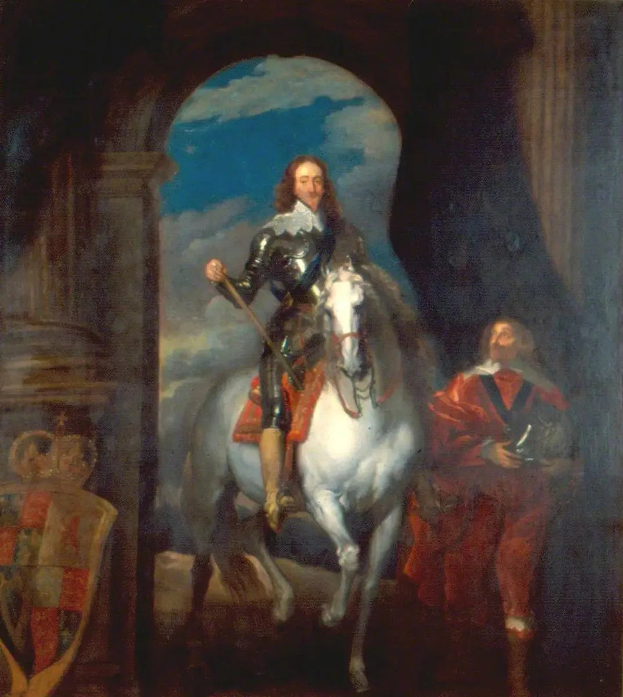 Карл I (1600-1649), на коне - Антуан ван Дейк