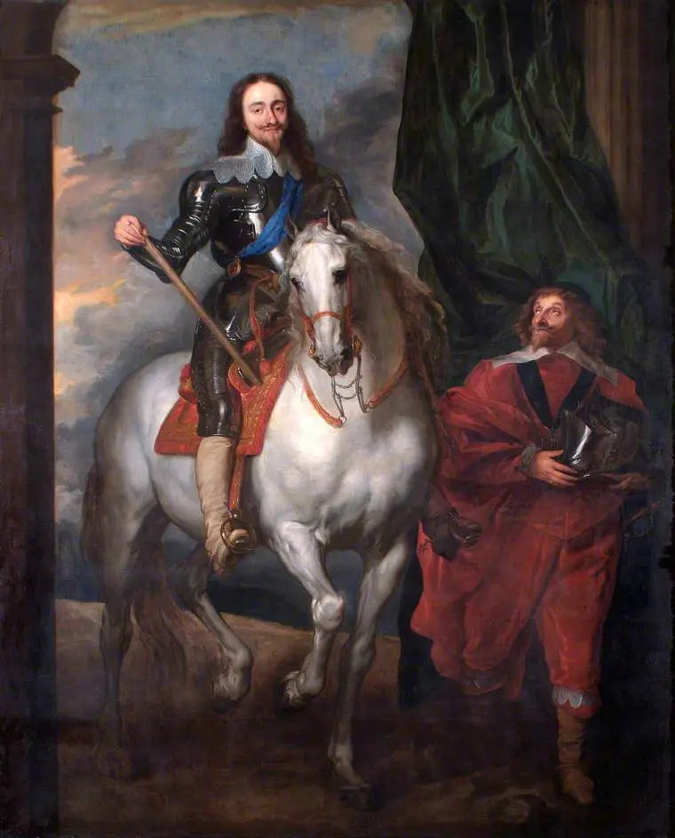Карл I (1600-1649), на коне с месье де Сен-Антуан - Антуан ван Дейк
