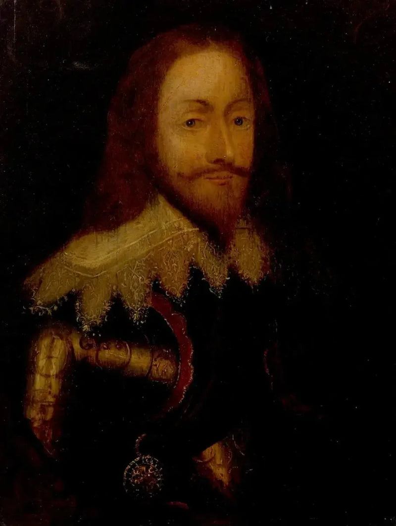 Карл I (1600-1649), в доспехах и с орденом Шотландского креста - Антуан ван Дейк