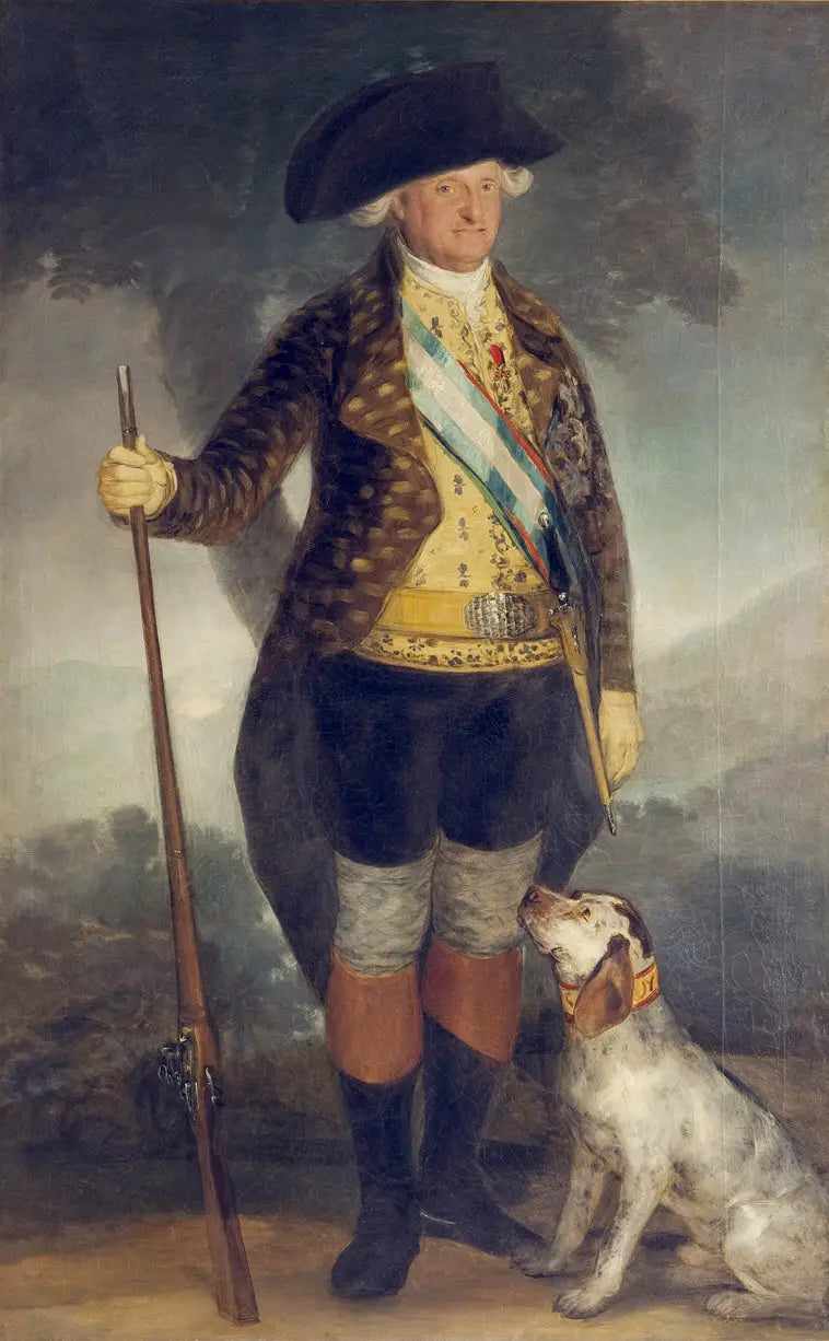 Charles IV en tenue de chasse - Francisco de Goya image 1 reproduction de peinture à l’huile