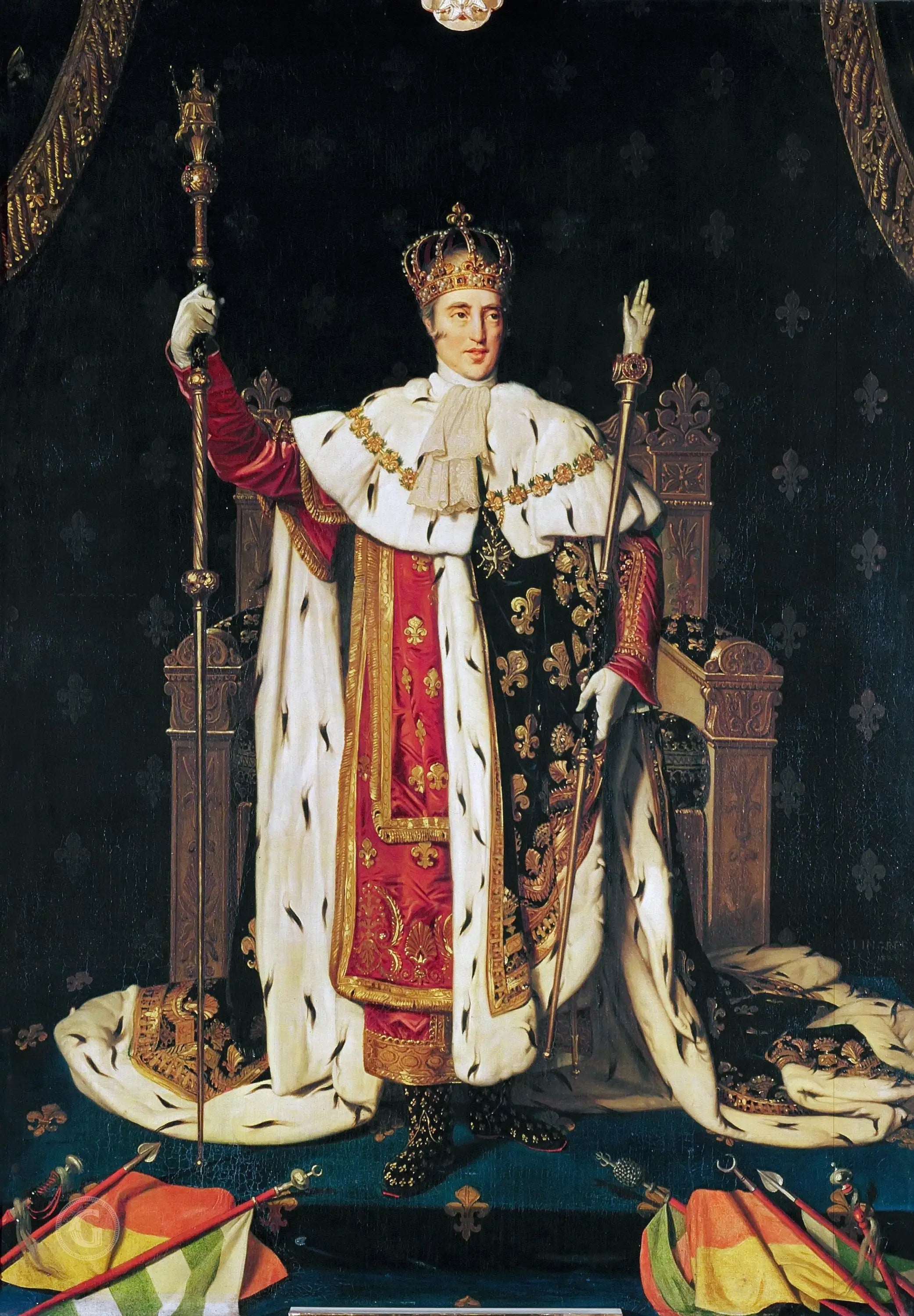 Charles X en costume de sacre - Jean-Auguste-Dominique Ingres - Alpha Reproduction