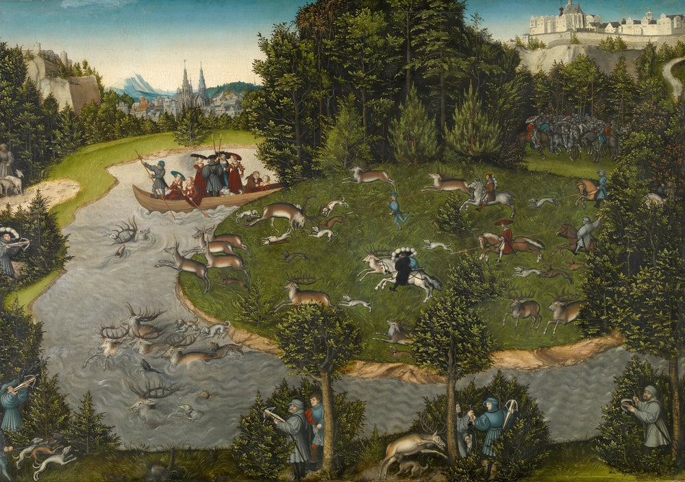 Chasse au cerf de l’électeur Frédéric le Sage - Lucas Cranach the Elder - Alpha Reproduction