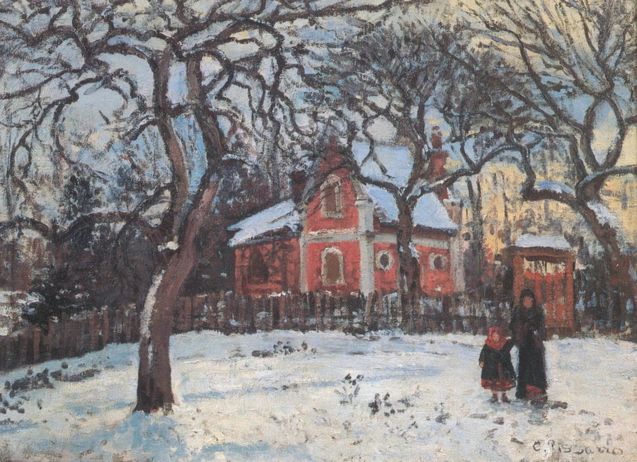 Каштаны в Лувесьенне - Камиль Писсарро