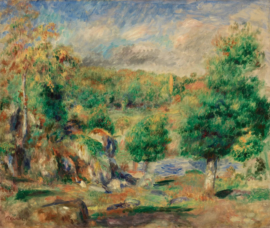 Каштаны, Понт-Авен (Каштаны, Понт-Авен) - Пьер-Огюст Ренуар