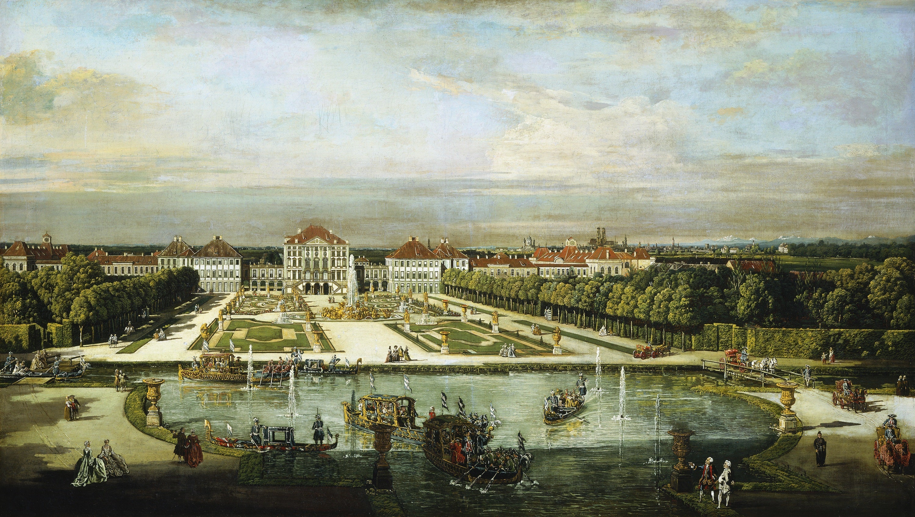 Château de Nymphenburg Munich - Canaletto - Alpha Reproduction