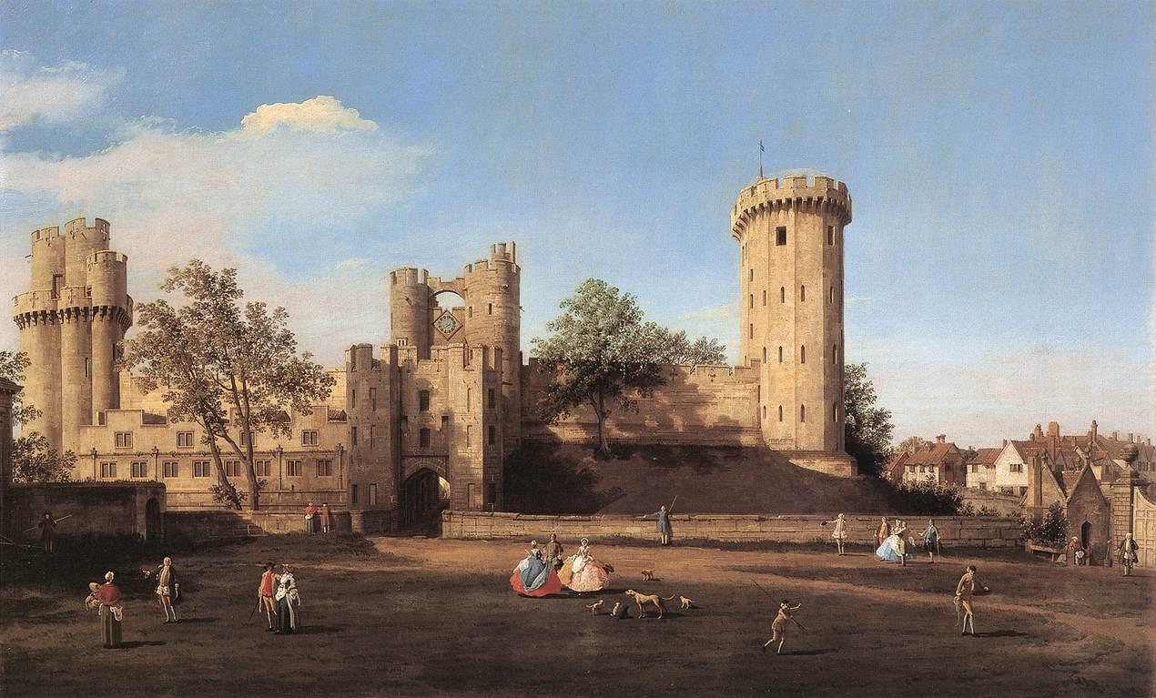 Château de Warwick côté est - Canaletto - Alpha Reproduction