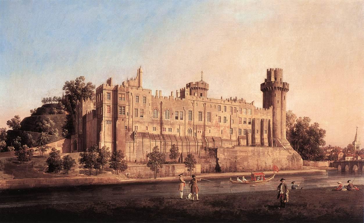 Château de Warwick côté sud - Canaletto - Alpha Reproduction