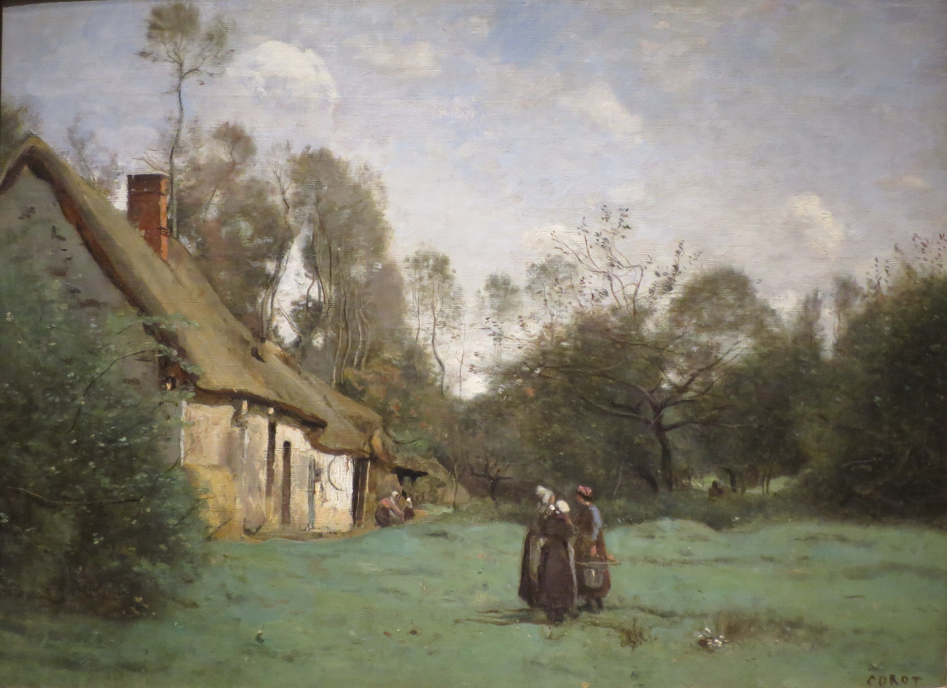 Chaumière en Normandie - Jean-Baptiste Camille Corot - Alpha Reproduction