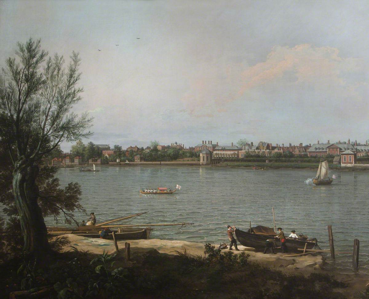 Chelsea depuis la Tamise à Battersea Reach - Canaletto - Alpha Reproduction