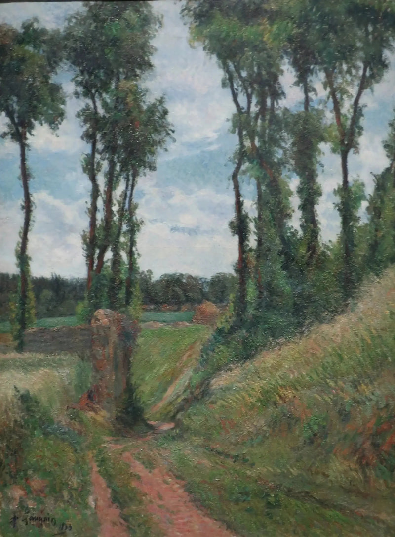 Дорога к тополям, Осни - Поль Гоген